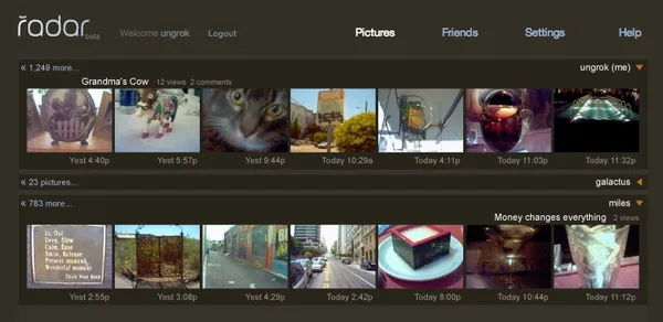 Channels page